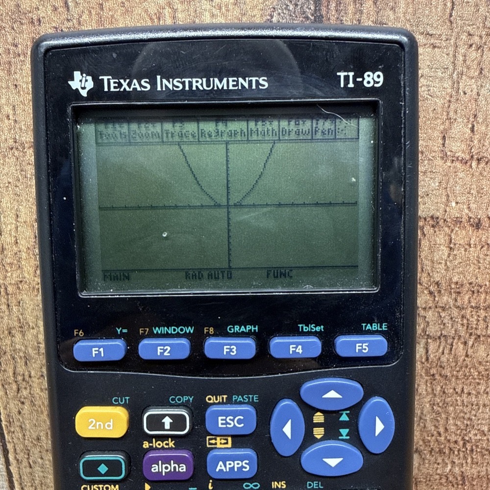 Texas Instruments TI-89 Graphing Advanced Calculator+Cover, Tested,Works w/Batt. - Picture 2 of 6